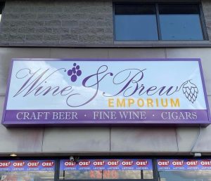 Wine & Brew Emporium Exterior in New Albany Ohio, Westerville Ohio