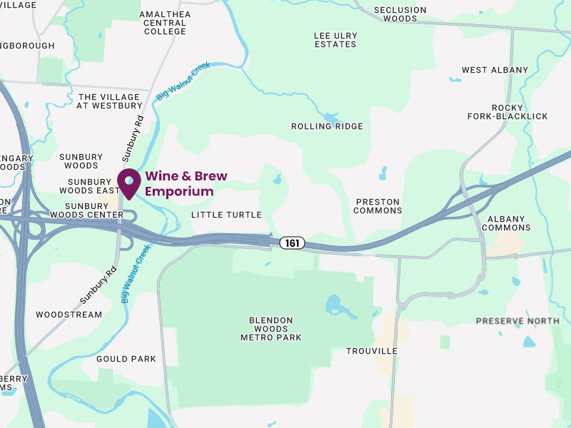 Wine & Brew Emporium Location Map